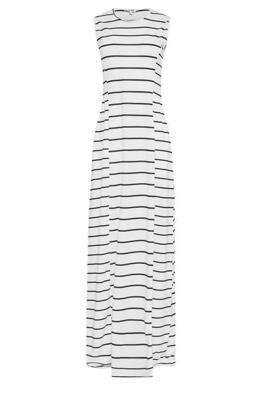 LTS Tall White Striped Maxi Dress 6