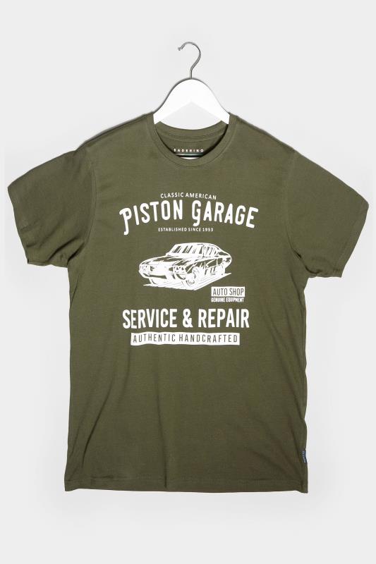 BadRhino Big & Tall Khaki Green Piston Garage Graphic Print T-Shirt_F.jpg