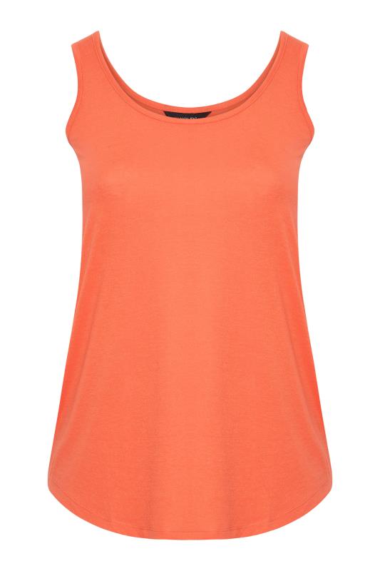 Curve Bright Orange Basic Vest Top_F.jpg