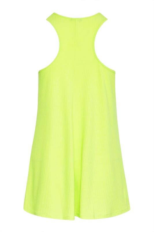 LIMITED COLLECTION Curve Lime Green Racer Back Swing Vest Top 7