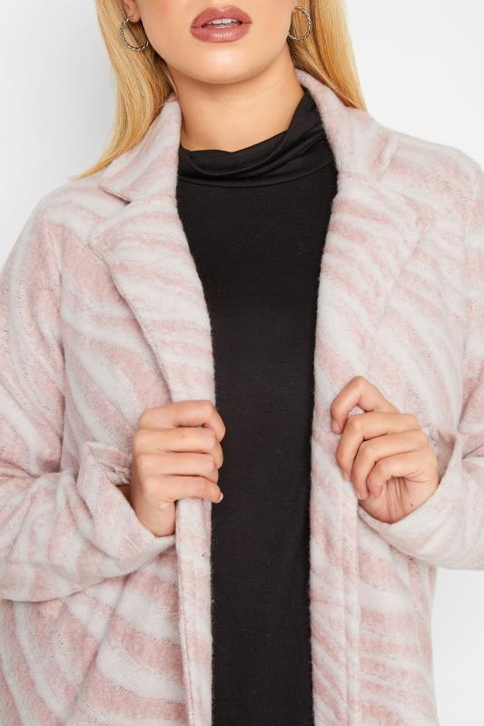 YOURS LUXURY Plus Size Pink Animal Print Faux Fur Jacket | Yours Clothing 5