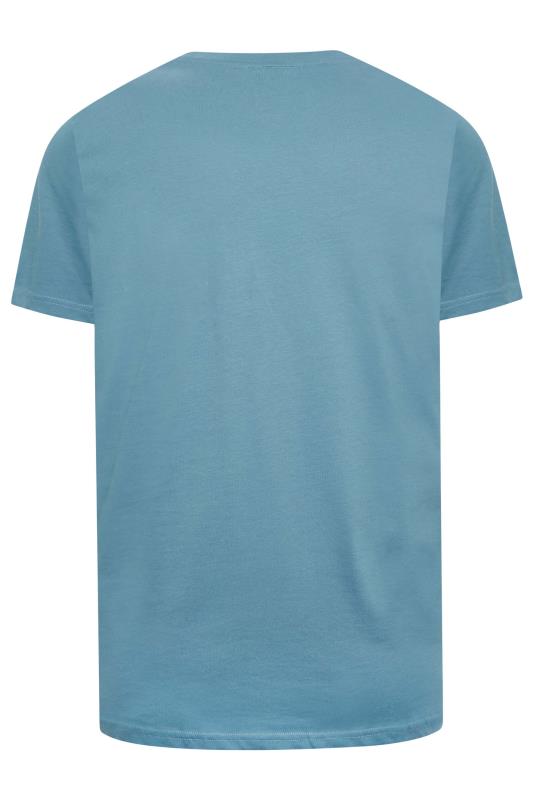 LYLE & SCOTT Big & Tall Mid Blue Core T-Shirt | BadRhino 4
