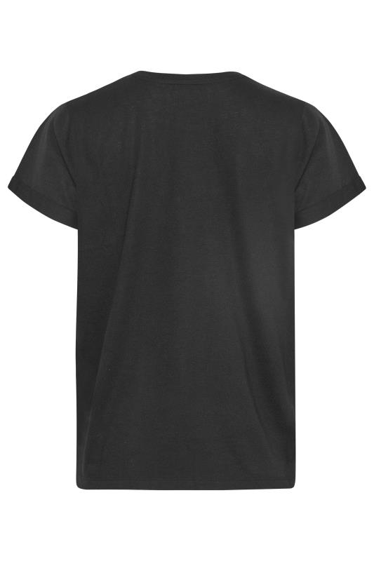 Petite Black Short Sleeve Pocket T-Shirt 7
