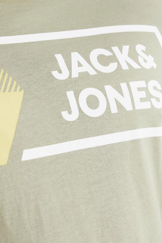 JACK & JONES Green Logan T-Shirt | BadRhino  3