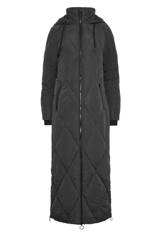 LTS Tall Women's Black Maxi Puffer Coat | Long Tall Sally 7