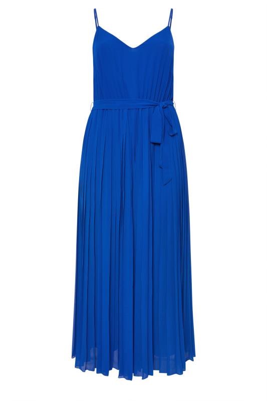 YOURS Plus Size Blue Pleated Jumpsuit | Yours Clothing 5