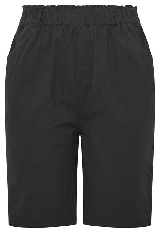 YOURSET 2 PACK Plus Size Black & Khaki Green Cool Cotton Shorts | Yours Clothing 8