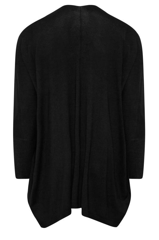 YOURS Plus Size Black Batwing Sleeve Cardigan | Yours Clothing 7