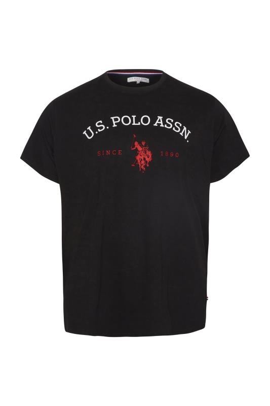 U.S. POLO ASSN. Big & Tall Black Graphic Logo T-Shirt 3