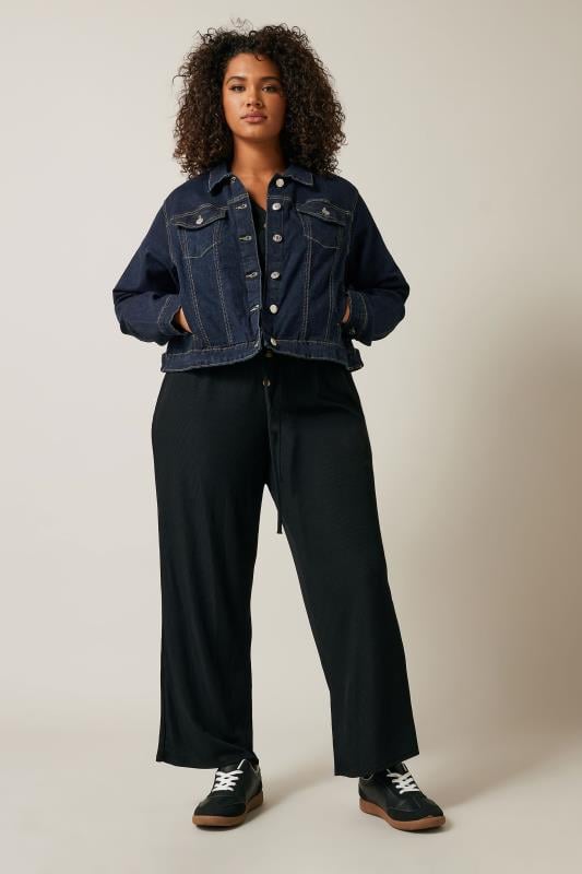 EVANS Plus Size Indigo Blue Denim Jacket | Evans  2