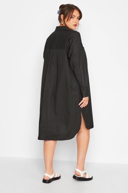 LIMITED COLLECTION Curve Black Midi Shirt Dress 3