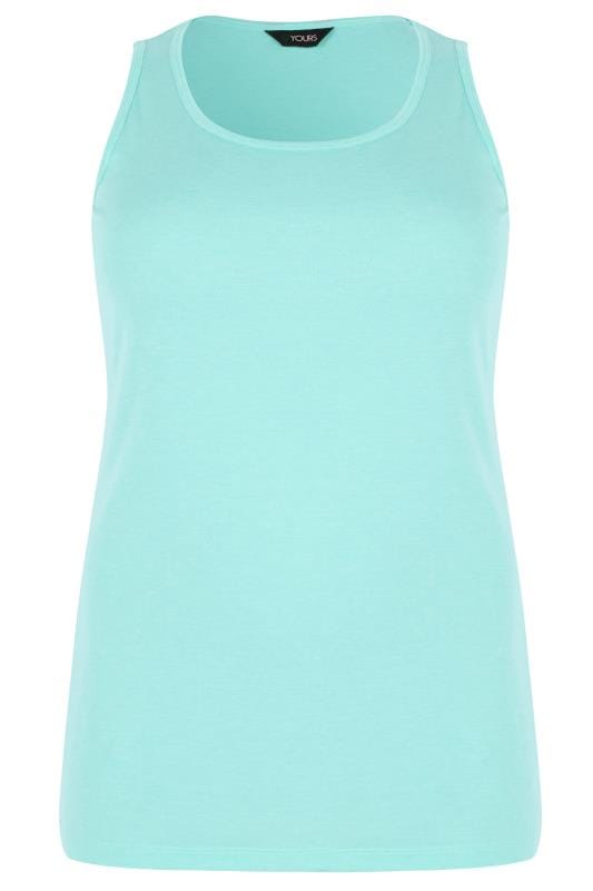 Aqua Blue Vest Top | Sizes 16 to 36 | Yours Clothing