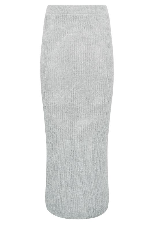 LTS Tall Grey Maxi Knitted Skirt | Long Tall Sally 4