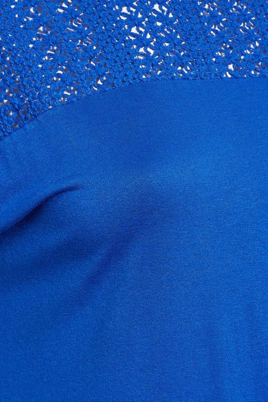 Curve Cobalt Blue Lace Detail T-Shirt 5