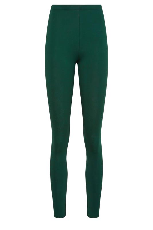 LTS Tall 2 PACK Women's Black & Green Stretch Cotton Leggings | Long Tall Sally 7