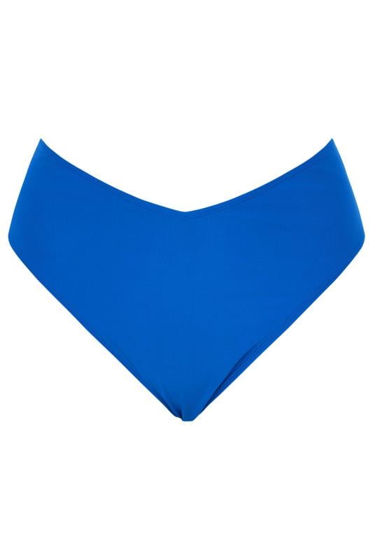 YOURS Plus Size Blue V-Front Bikini Brief | Yours Clothing 4