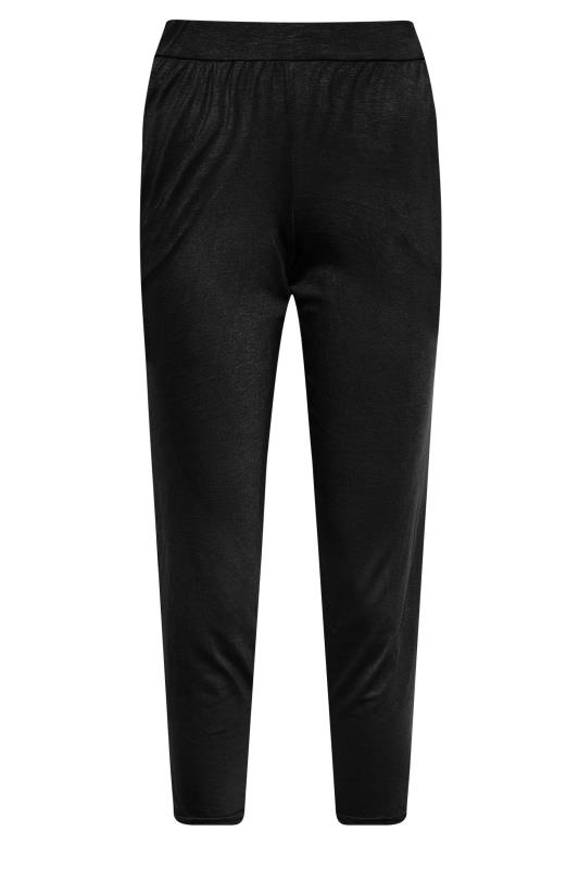 YOURS PETITE Curve Black Stretch Harem Trousers | Yours Clothing 6
