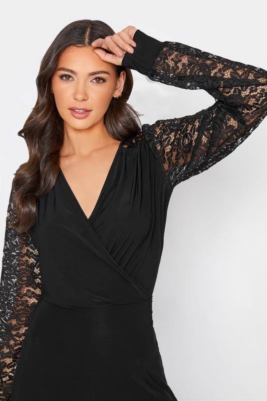 Tall Women's LTS Black Lace Back Jumpsuit | Long Tall Sally 4