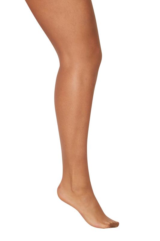 Nude 15 Denier Ladder Resist Tights | Yours Clothing 3