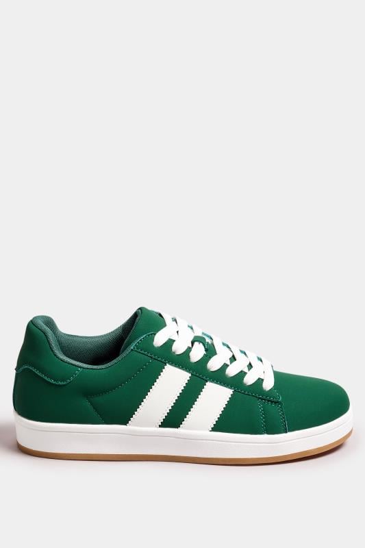 Green Padded Lace Up Trainers In Wide E Fit | Yours Clothing 3