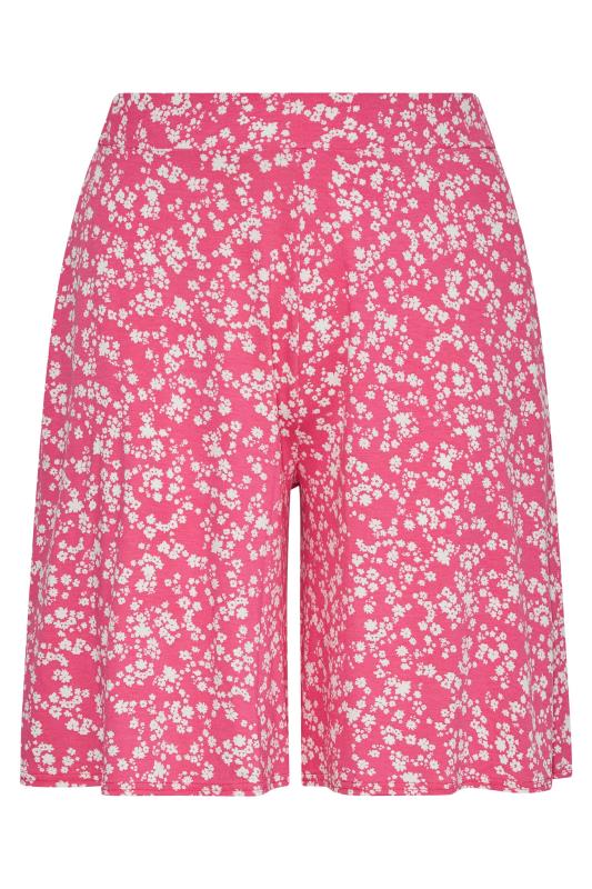 Curve Pink Floral Shorts Size 14-36 5