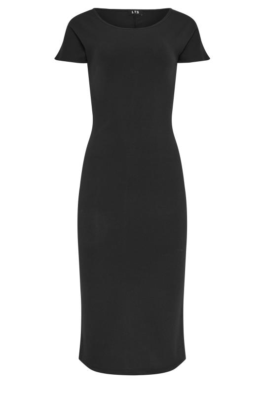 LTS Tall Women's Black Scoop Neck Midi Dress | Long Tall Sally 5