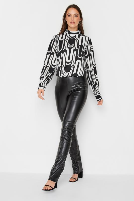 LTS Tall Women's Black & White Abstract Print Blouse | Long Tall Sally 2