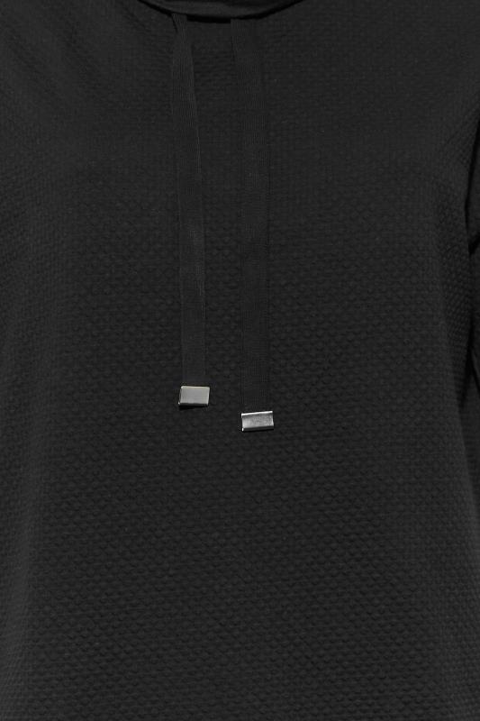 Plus Size Black Stud Sleeve Sweatshirt | Yours Clothing 5