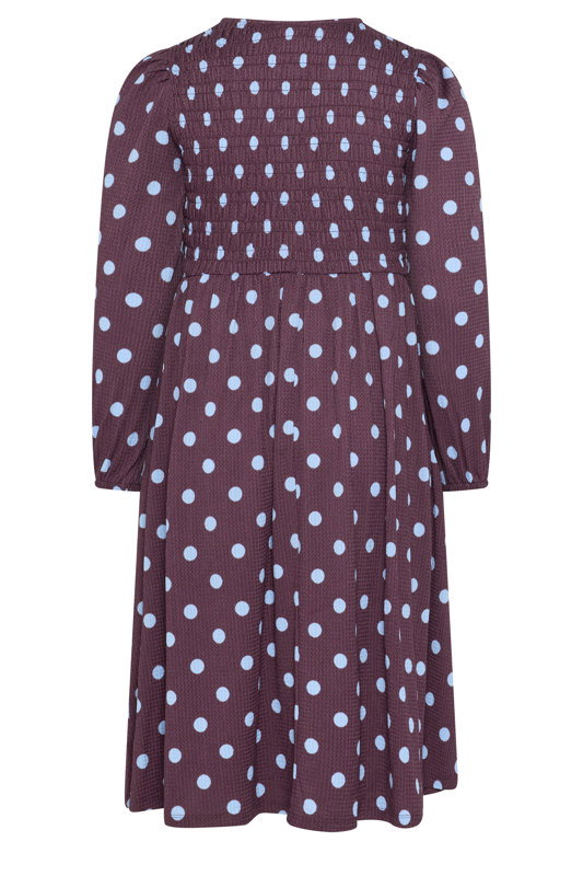 blue and purple polka dot dress YOURS Plus Size Peplum Size for girl:4 years Chrome Hearts Womens CH Ideal for wedding guest spring20_promo_include