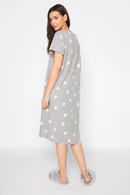 Tall Women's LTS Grey Star Print Nightdress | Long Tall Sally 3