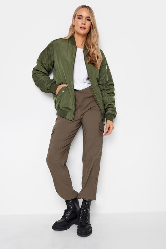 LTS Tall Women's Khaki Green Bomber Jacket | Long Tall Sally 5