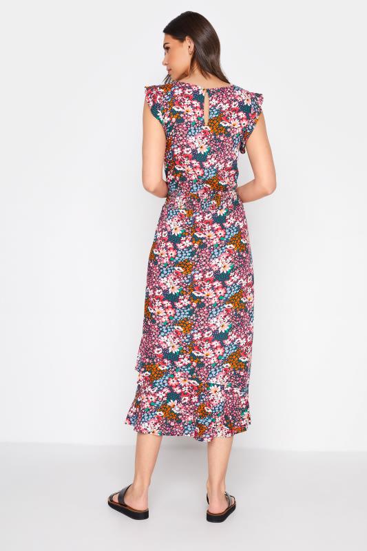 Tall Women's LTS Pink Ditsy Floral Midi Dress | Long Tall Sally 3