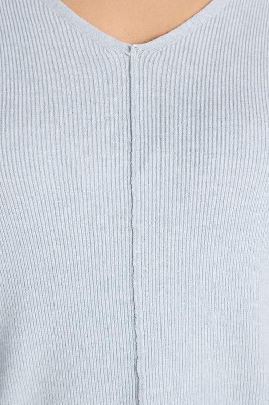 EVANS Plus Size Blue Batwing Sleeve Jumper 4