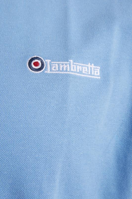 LAMBRETTA Big & Tall Blue Tipped Polo Shirt 2