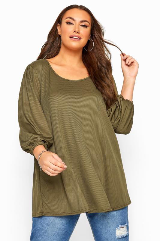 Plus Size Green Tops | Yours Clothing