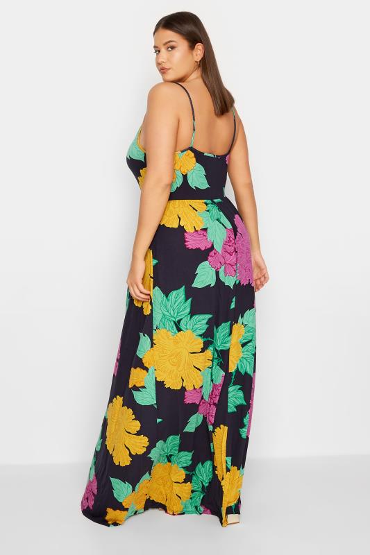 LTS Tall Yellow Floral Plunge Maxi Dress | Long Tall Sally  3