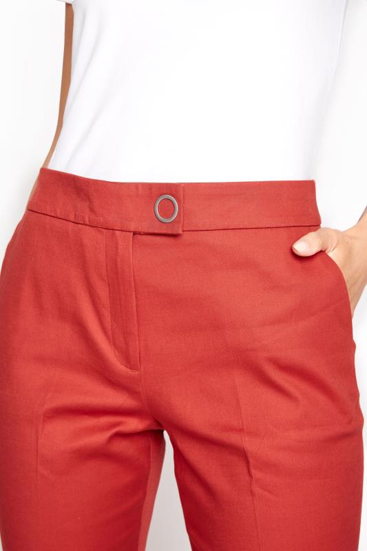 Red Smart Sateen Cropped Trousers_D.jpg