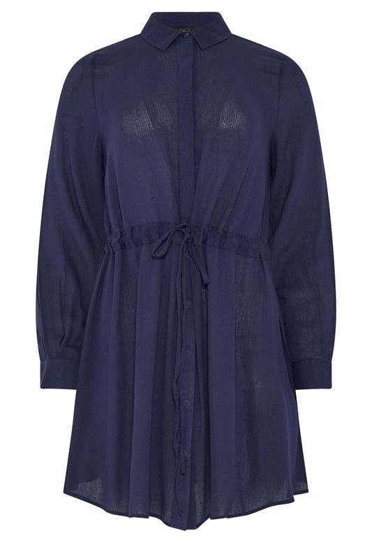M&Co Navy Blue Tunic Shirt Dress | M&Co 5