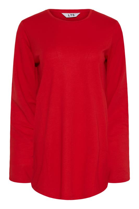 LTS Tall Women's Red Dipped Hem T-Shirt | Long Tall Sally 5