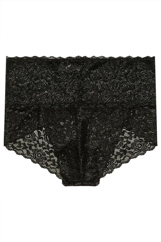 Ann Summers Pure Lace Black Knickers / Briefs - New With Tags, Sizes 14 To 24 (Polyamide)