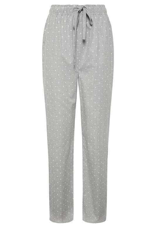 LTS Tall Grey Polka Dot Cotton Pyjama Bottoms | Long Tall Sally 2