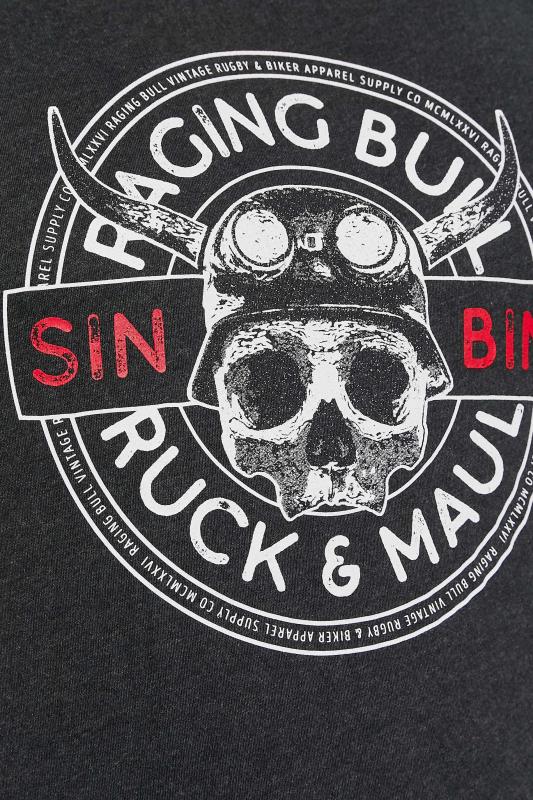 RAGING BULL Big & Tall Black Ruck & Maul T-Shirt 3