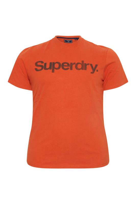SUPERDRY Big & Tall Orange Vintage Logo T-Shirt 1