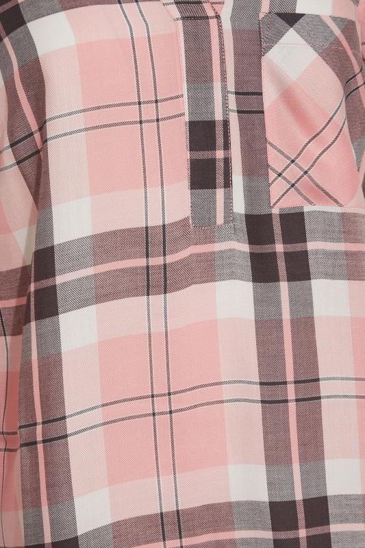 LTS Tall Women's Pink Check Overhead Shirt | Long Tall Sally 5
