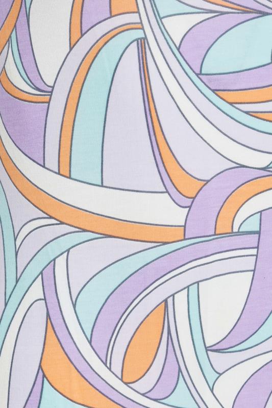 Petite Lilac Purple Swirl Print Halter Neck Maxi Dress | PixieGirl 5