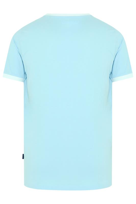 BadRhino Big & Tall Light Blue Ringer T-Shirt | BadRhino 6