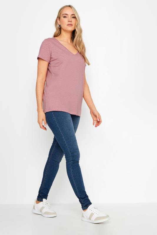 LTS Tall 2 PACK Pink & Blue Stripe T-Shirt | Long Tall Sally 4