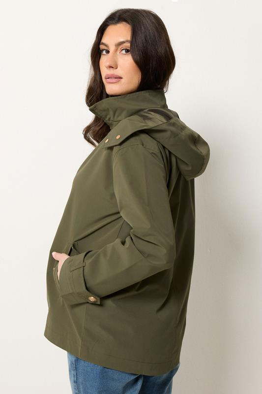 M&Co Khaki Green Short Mac Coat | M&Co 2