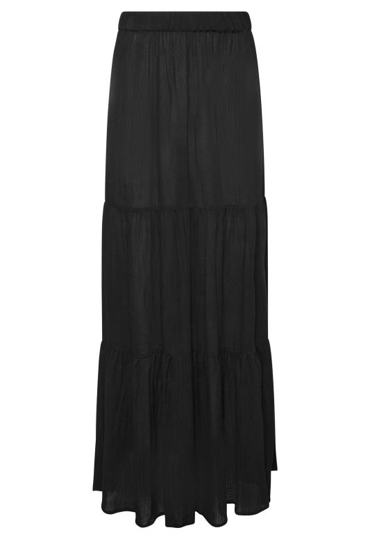 LTS Tall Black Tiered Maxi Skirt | Long Tall Sally  4
