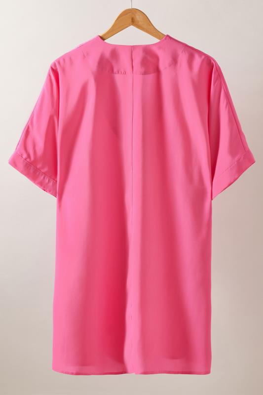 EVANS Plus Size Pink Pleat Front Blouse | Evans 6